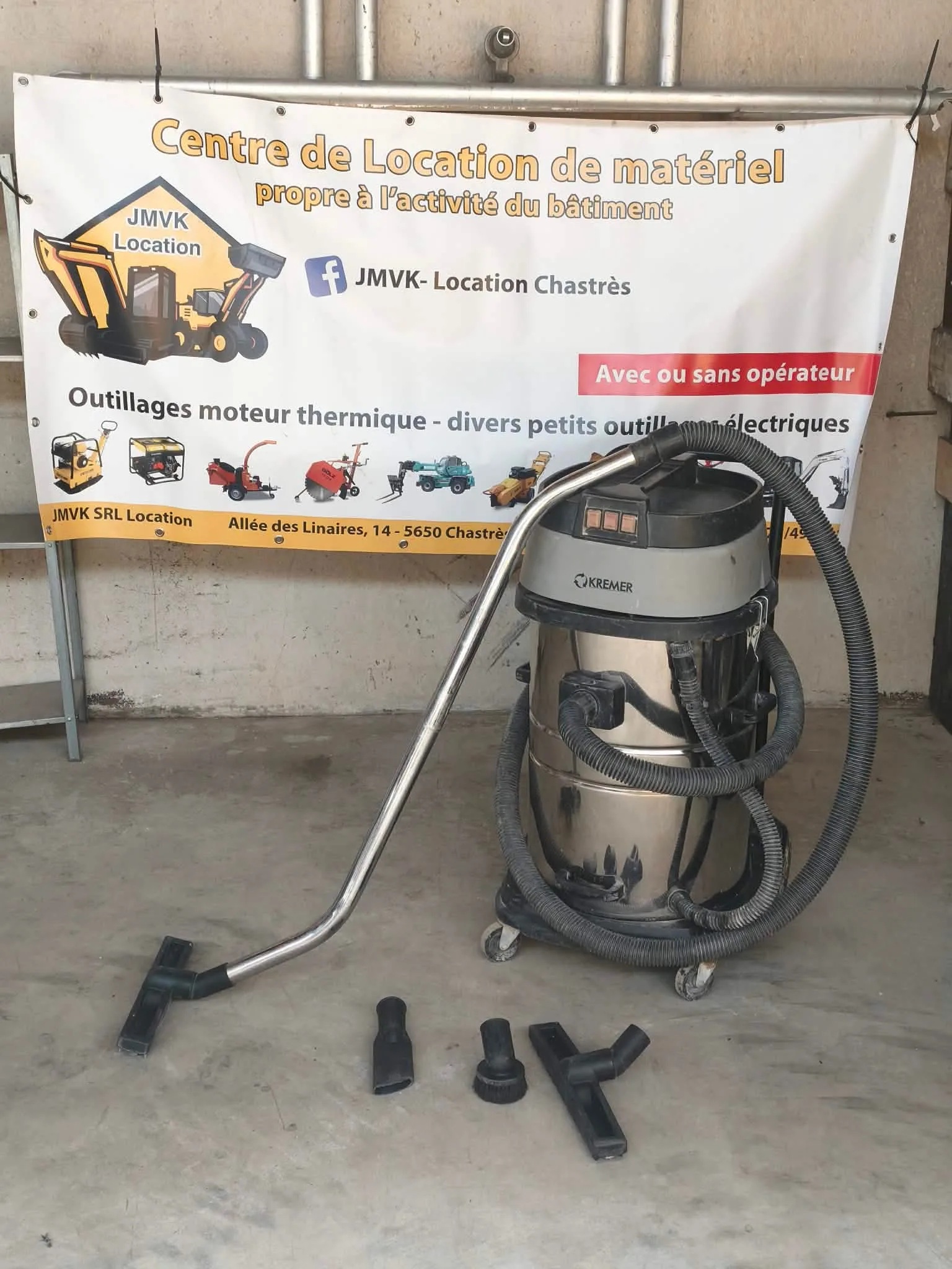 Location aspirateur de chantier